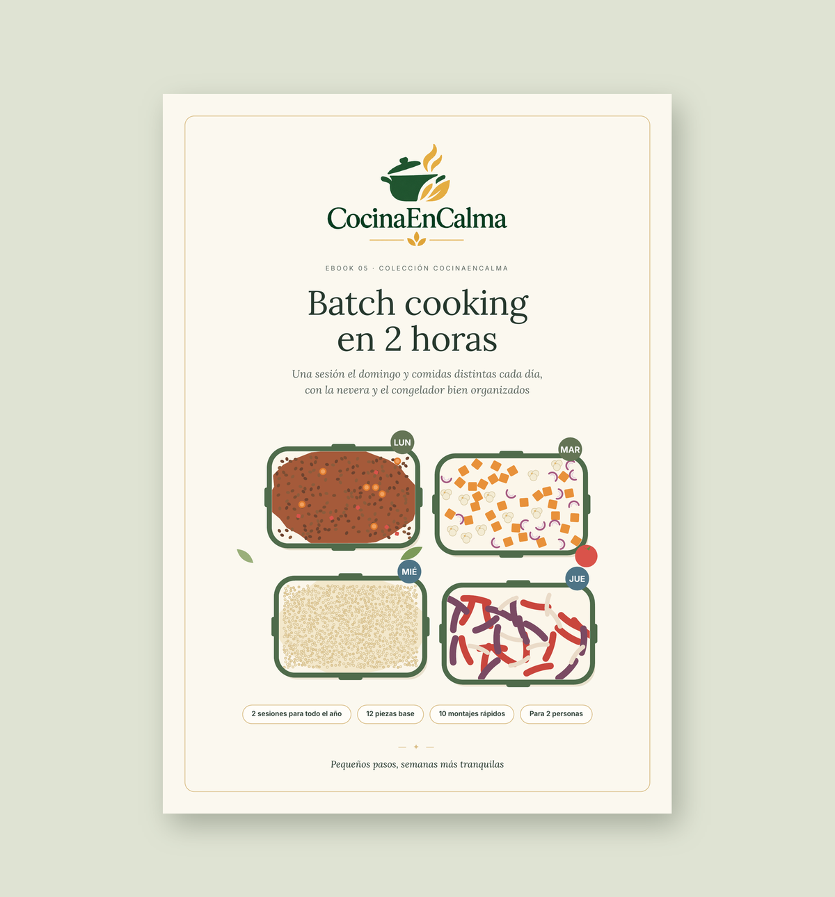 Batch cooking en 2 horas