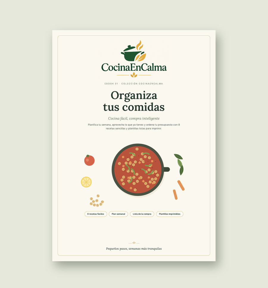 Organiza tus comidas: Cocina fácil, compra inteligente