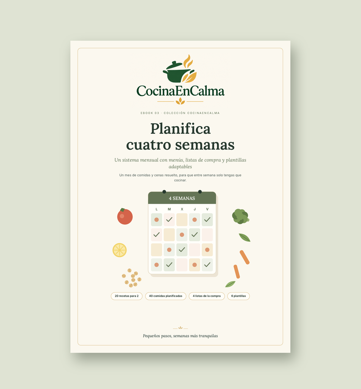 Planifica cuatro semanas