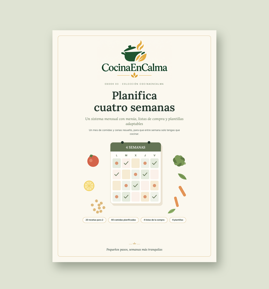 Planifica cuatro semanas